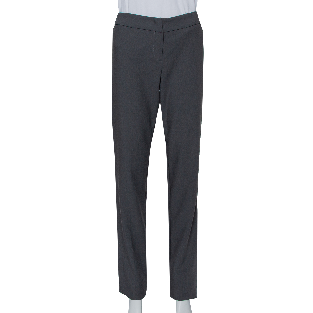 luxury-women-armani-collezioni-new-clothes-p429859-002 Armani Collezioni Grey Wool Classic Trousers S