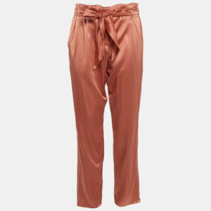 Nanushka Black Faux Leather Drawstring Harem Pant M