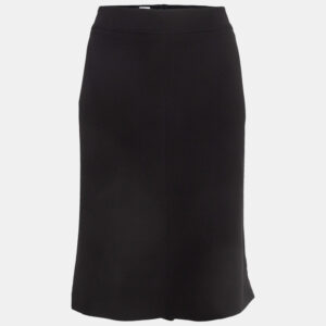 Armani Collezioni Black Silk Formal Pencil Skirt XL
