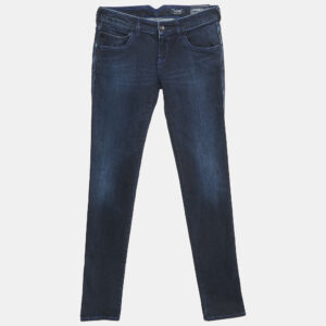 Armani Jeans Navy Blue Faded Denim Skinny Fit J40 Jeans S Waist 27"
