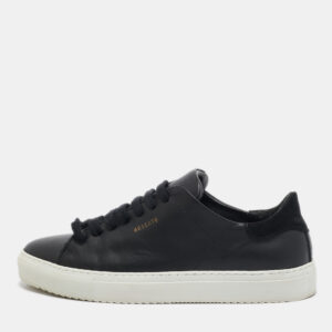 Axel Arigato Black Leather and Suede Lace Up Sneakers Size 38