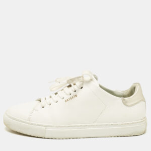 Axel Arigato White/Gold Leather Clean 90 Sneakers Size 39