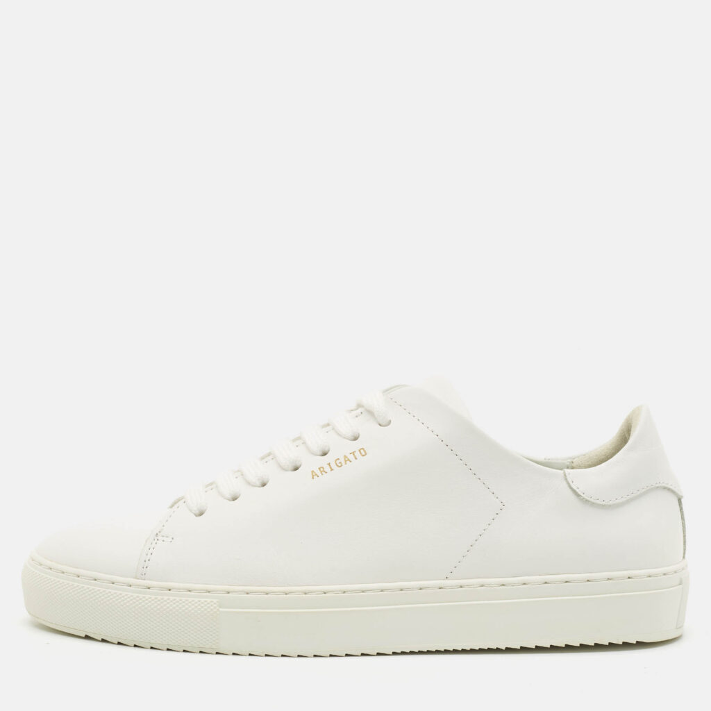 luxury-women-axel-arigato-used-shoes-p1148644-010 Axel Arigato White Leather Lace Up Sneakers Size 38