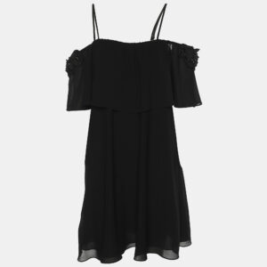 Badgley Mischka Black Crepe Top M