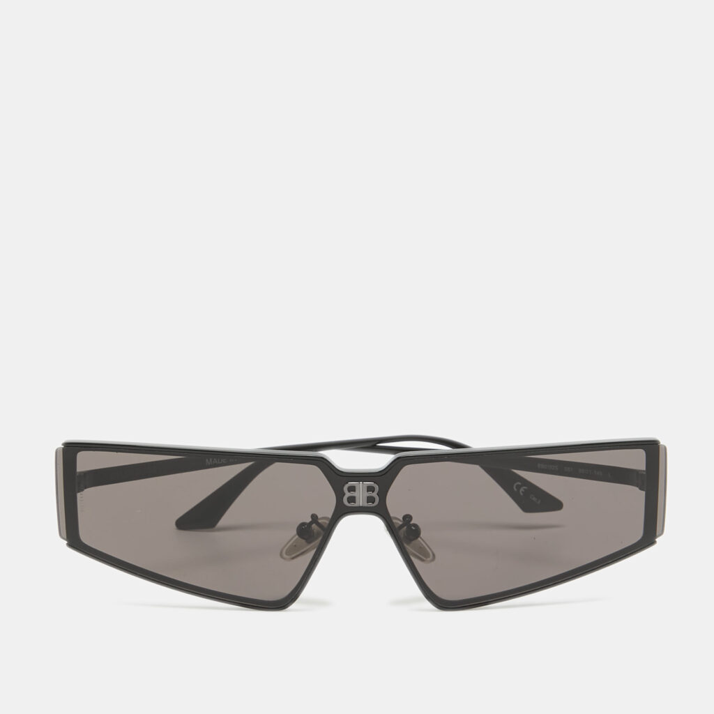 luxury-women-balenciaga-used-accessories-p1003844-001 Balenciaga Black/Grey BB0192S Geometric Sunglasses