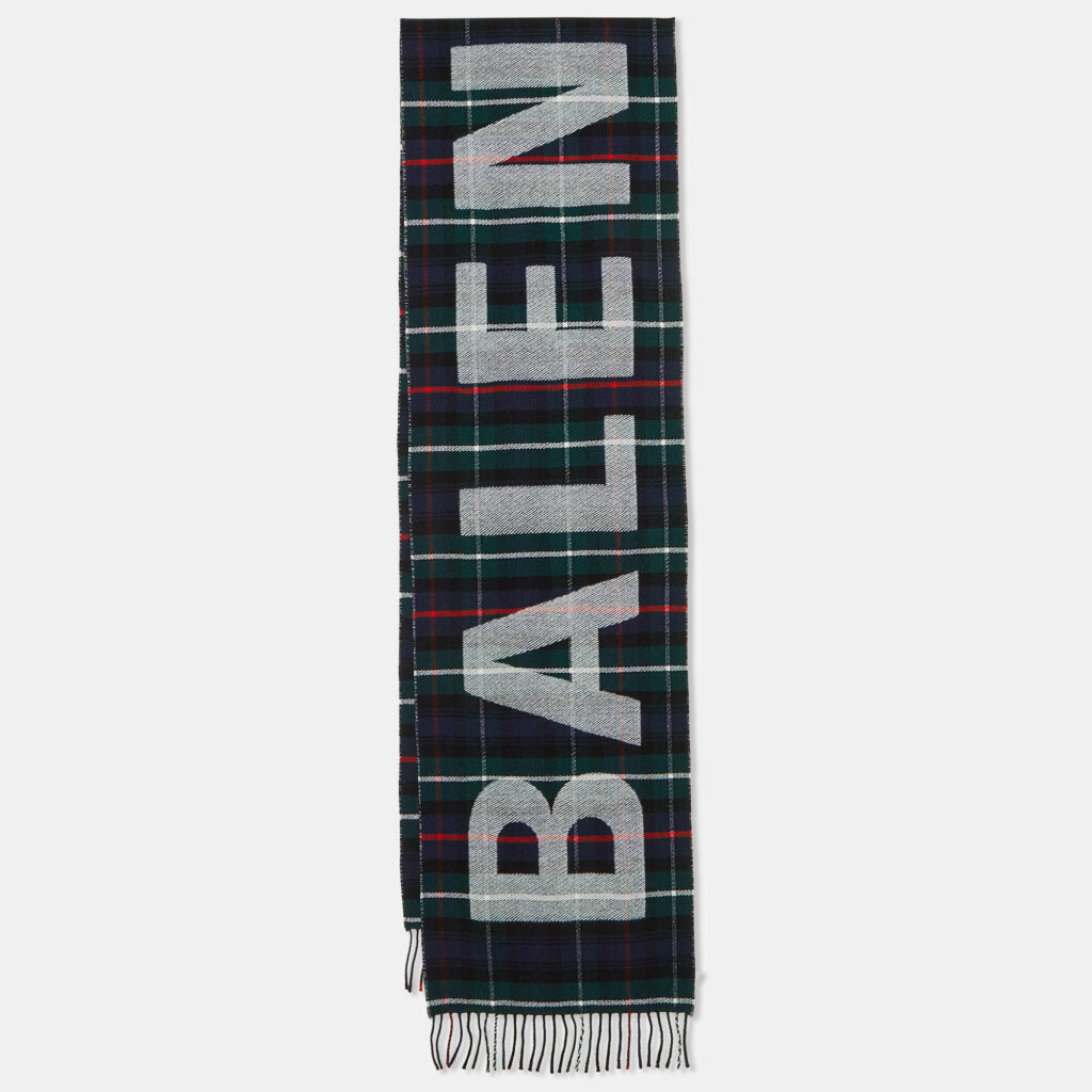 luxury-women-balenciaga-used-accessories-p1097791-006 Balenciaga Multicolor Logo Print Wool Scarf