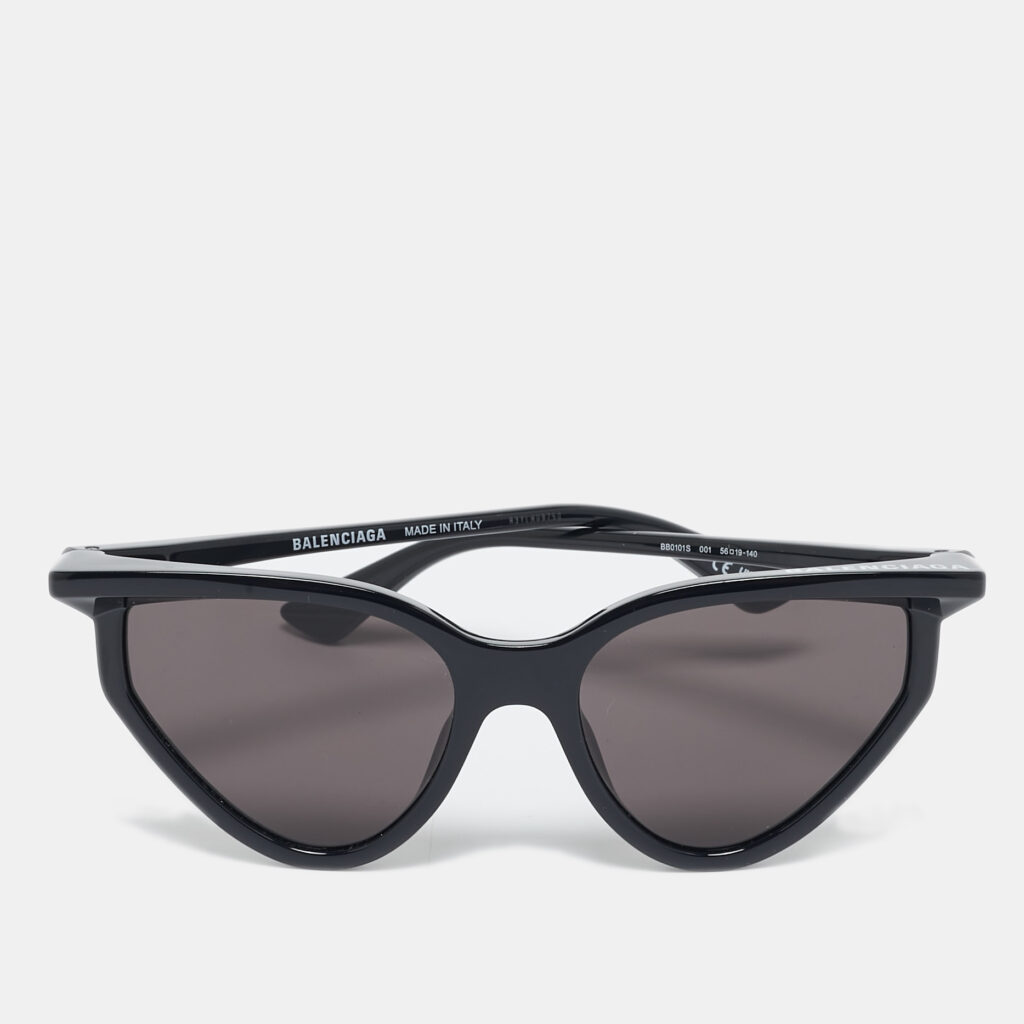 luxury-women-balenciaga-used-accessories-p1132167-001 Balenciaga Black BB0101S Extreme Butterfly Sunglasses