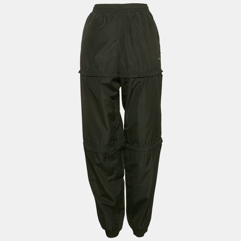 luxury-women-balenciaga-used-clothes-p1151762-002 Balenciaga Black Synthetic Detachable Track Pants S