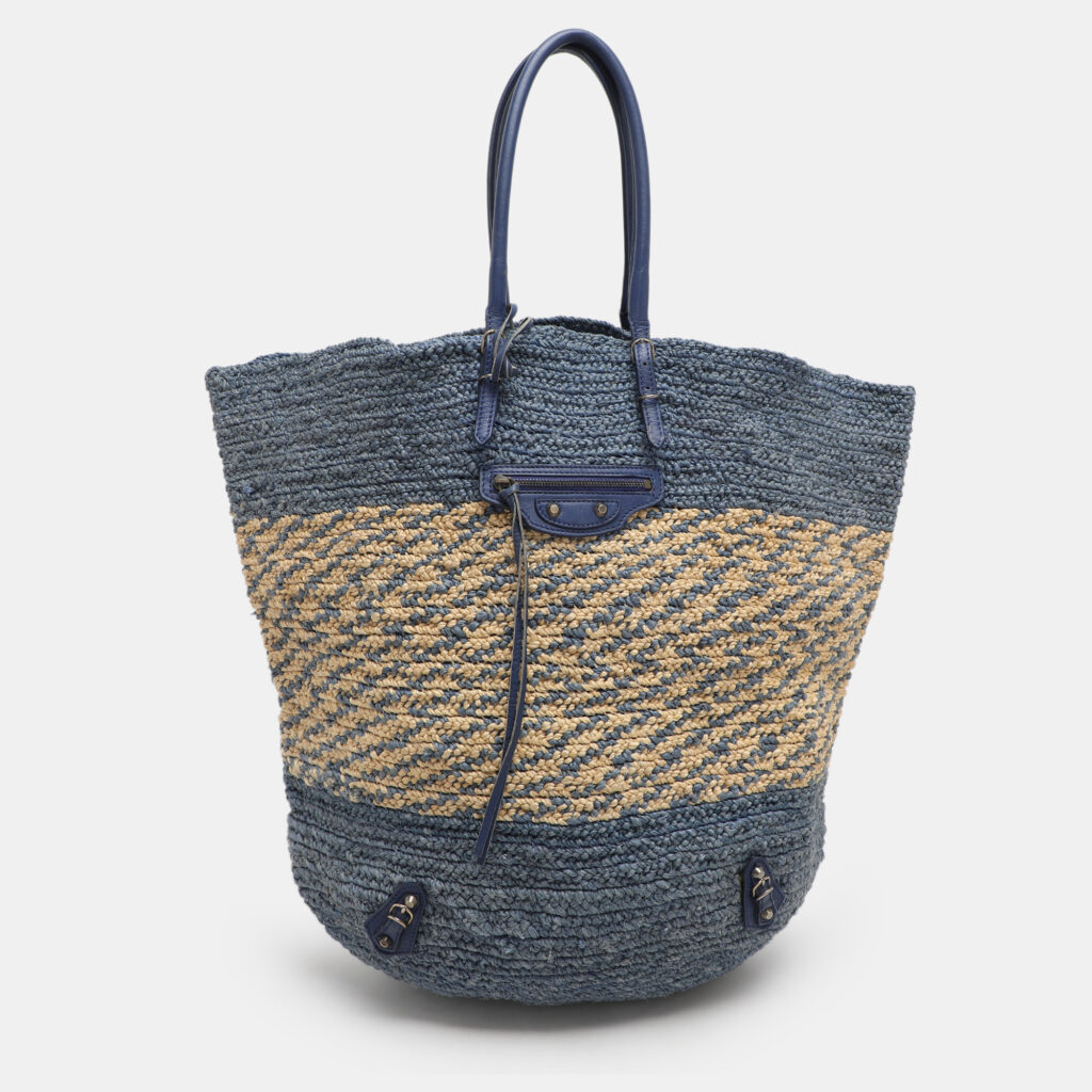 luxury-women-balenciaga-used-handbags-p1160983-001 Balenciaga Cobalt Panier Basket Tote