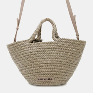 Balenciaga Ibiza Small Khaki Nylon Shoulder Bag