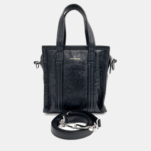Balenciaga Black Leather Bazaar XXS bag