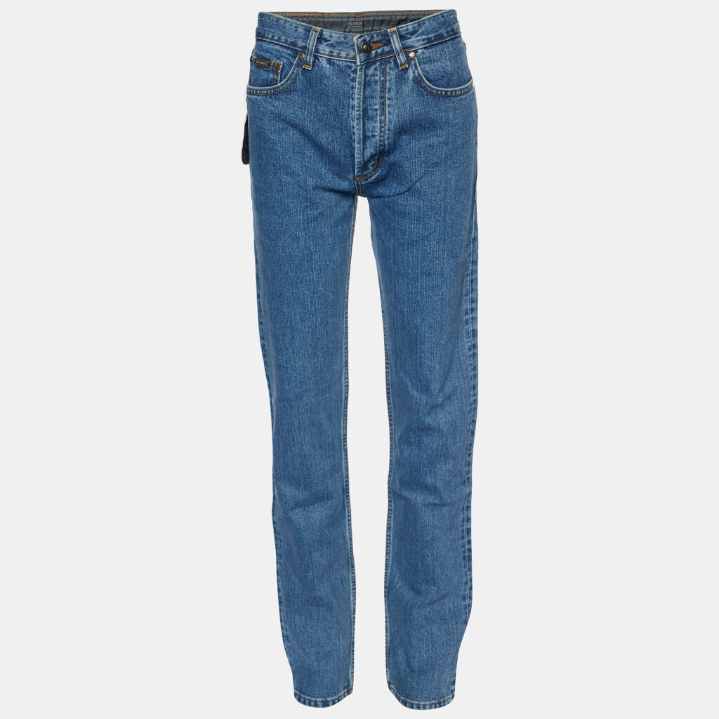 Boss By Hugo Boss Blue Denim Regular Fit Jeans M Waist 29"