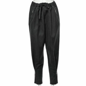 Bottega Veneta Black Cotton Zip Detail Trousers L
