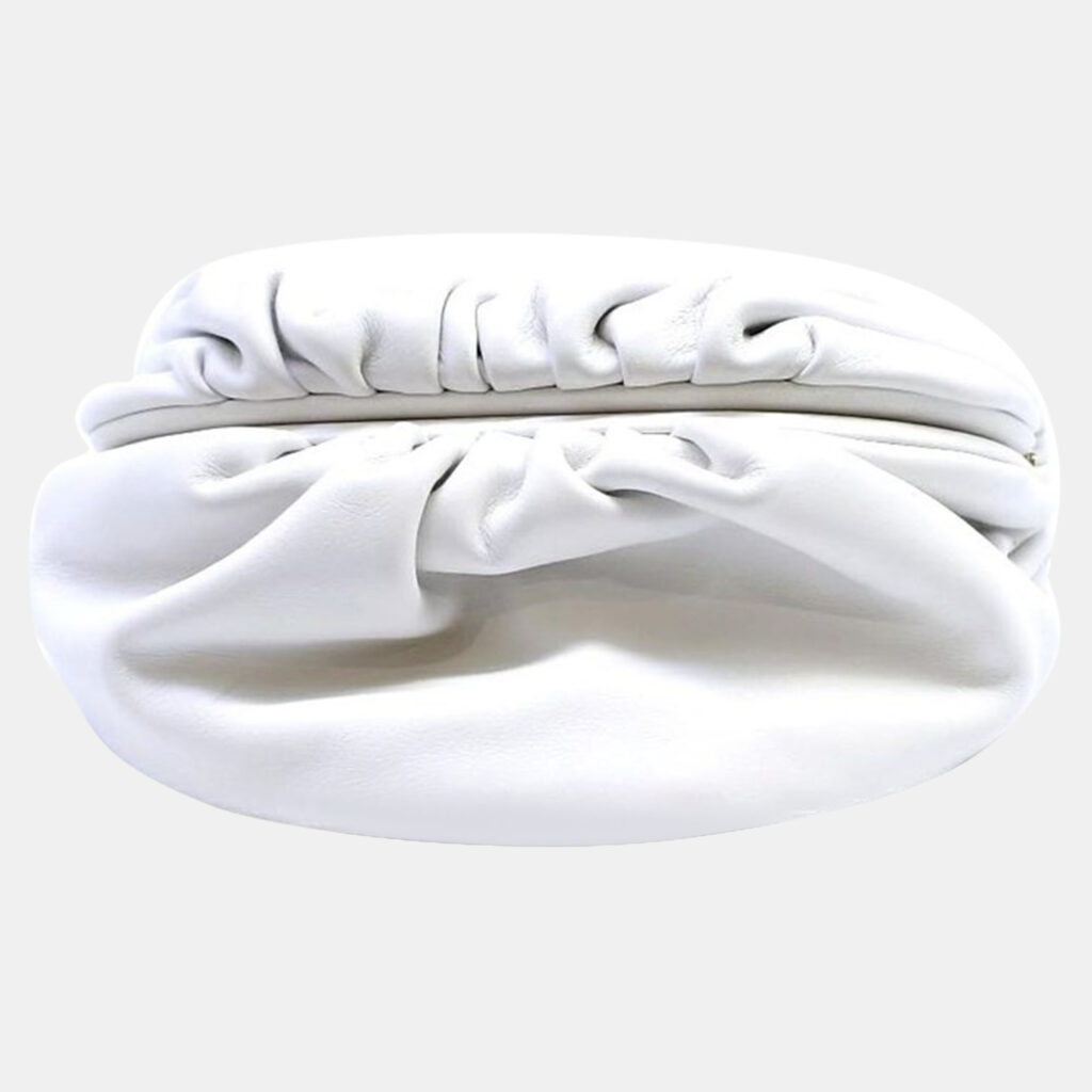 luxury-women-bottega-veneta-used-handbags-p1014034-003 Bottega Veneta White Leather Belt Chain Bag