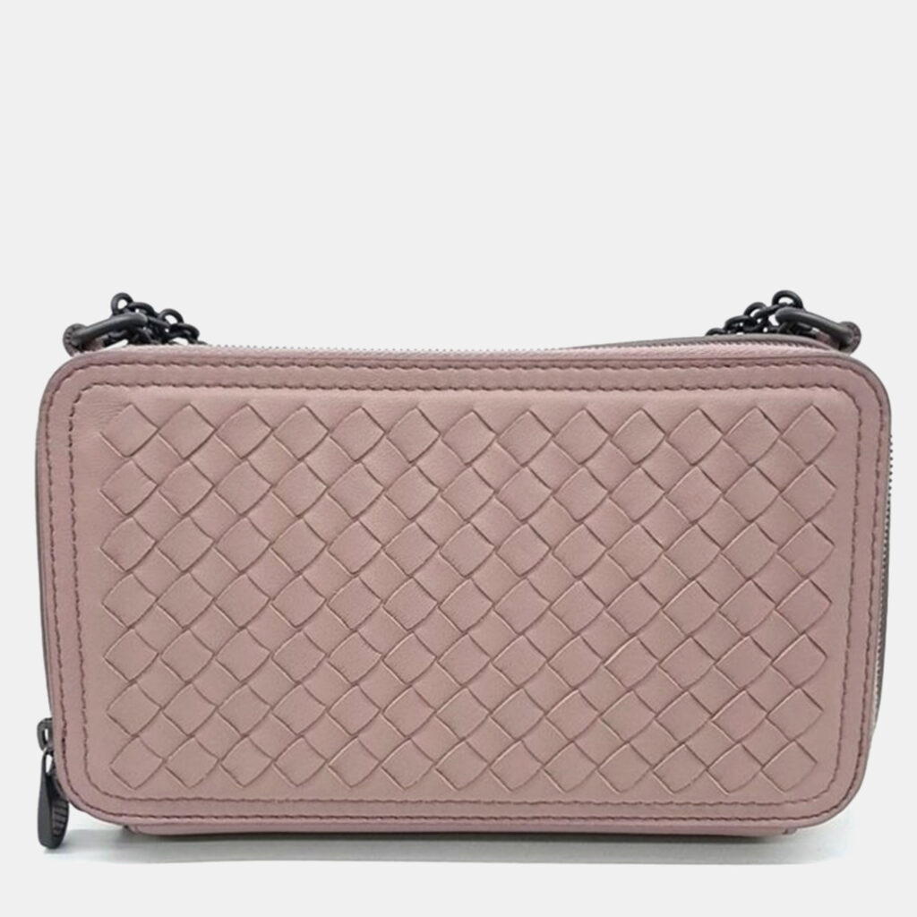 luxury-women-bottega-veneta-used-handbags-p1025588-002 Bottega Veneta Mesh Chain Shoulder Bag