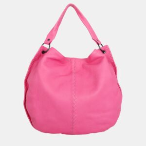 Bottega Veneta Pink Leather Large Hobo Bag