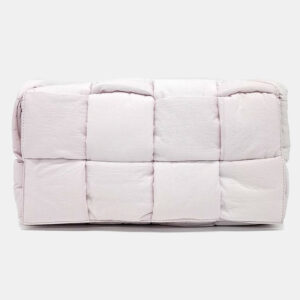 Bottega Veneta Pink Fabric Padded Tech Cassette Bag