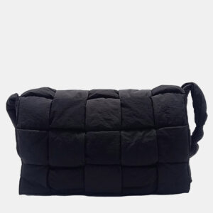 Bottega Veneta Black Nylon Padded Tech Cassette Bag