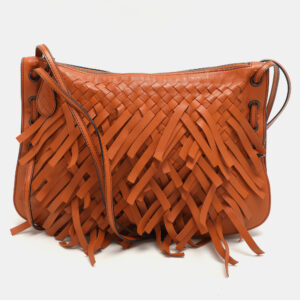 Ralph Lauren Brown Leather and Rope Braided Waist Belt M