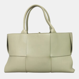 Bottega Veneta Green Leather Arco Tote Bag