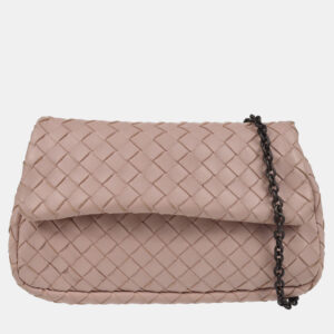 Bottega Veneta Pink Intrecciato Crossbody Bag