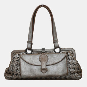 Bottega Veneta Intrecciato Metallic Shoulder Bag