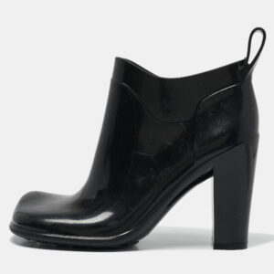Bottega Veneta Black Rubber Ankle Boots Size 37
