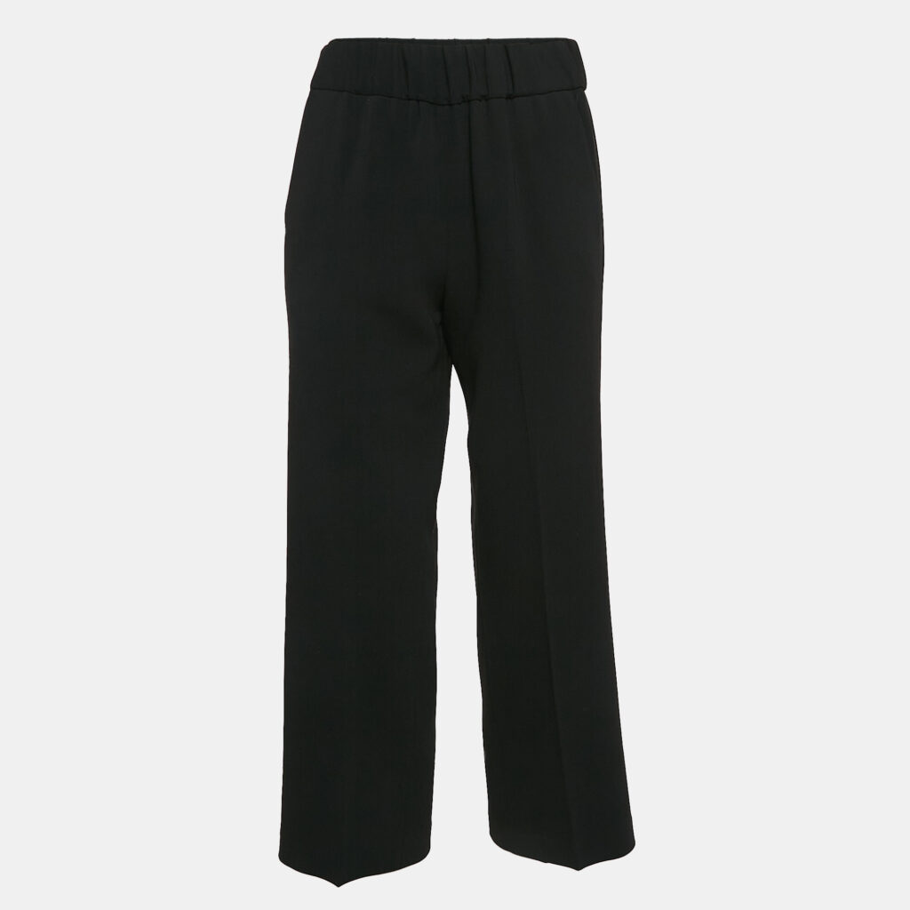 luxury-women-boutique-moschino-used-clothes-p1047156-001 Boutique Moschino Black Crepe Wide Leg Pants S