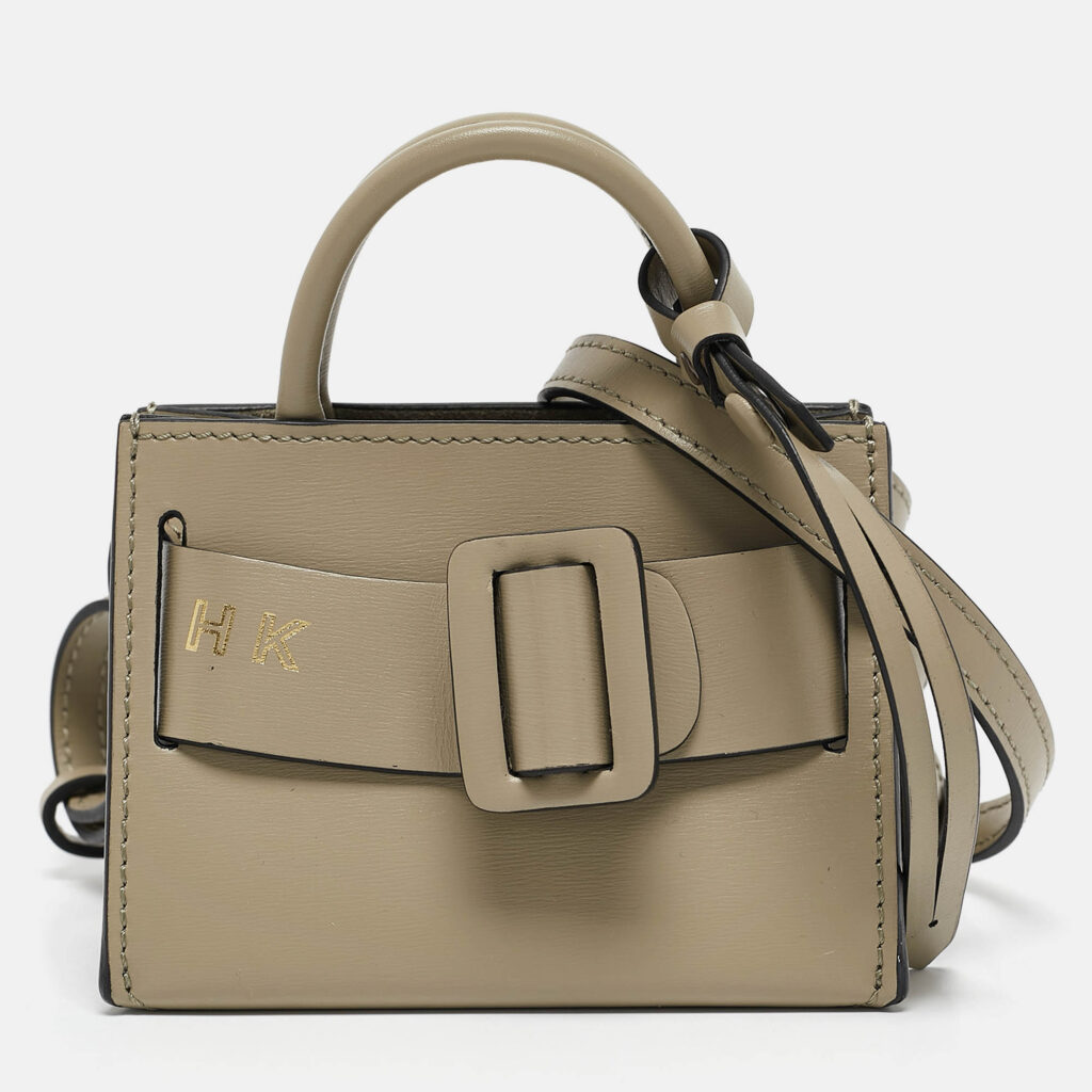 luxury-women-boyy-new-handbags-p1089294-012 Boyy Khaki Green Leather Micro Bobby Charm Bag