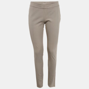 Brunello Cucinelli Beige Stretch Gabardine Trousers S
