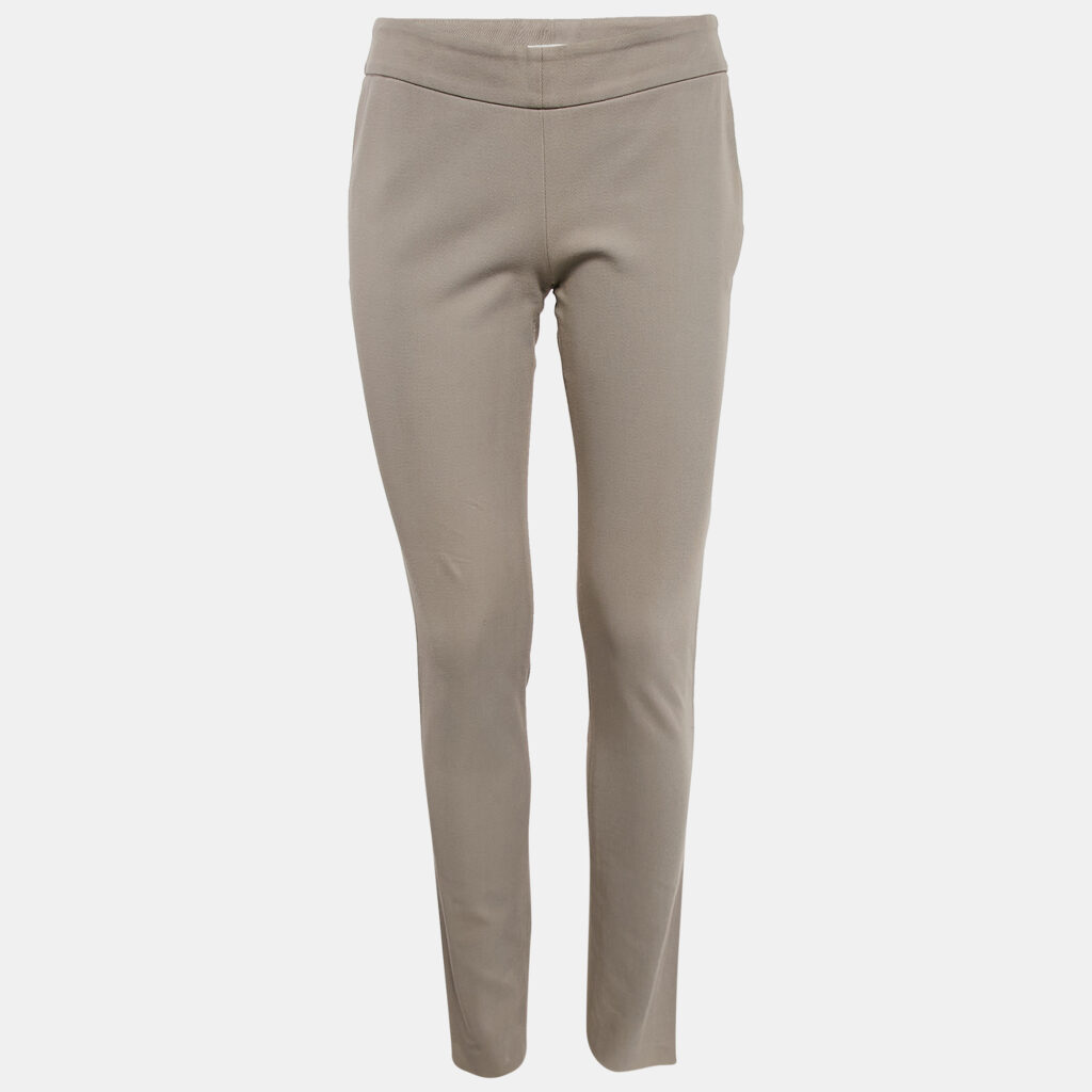 luxury-women-brunello-cucinelli-used-clothes-p1140457-003 Brunello Cucinelli Beige Stretch Gabardine Trousers S