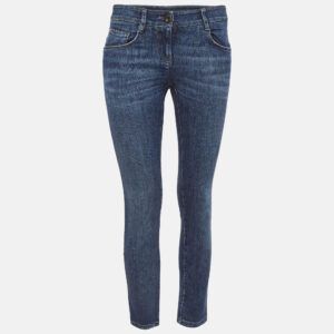 Brunello Cucinelli  Navy Blue Denim Skinny Jeans S Waist 28"
