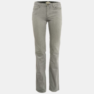 Burberry London Grey Denim Straight Leg Jeans S Waist 28"