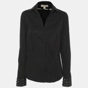 Burberry London Black Cotton Long Sleeve Shirt S