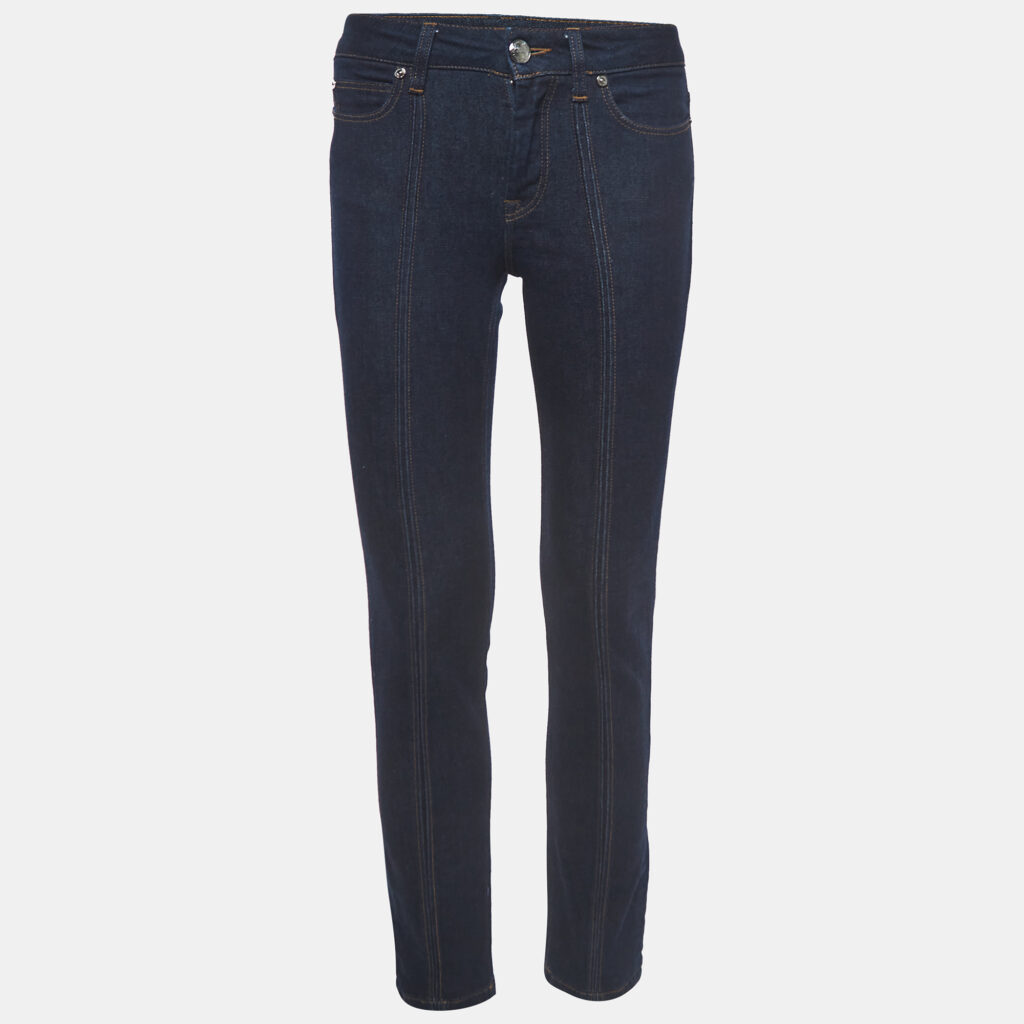 luxury-women-burberry-london-used-clothes-p982461-001 Burberry London Blue Denim Skinny Leg Jeans S Waist 26"