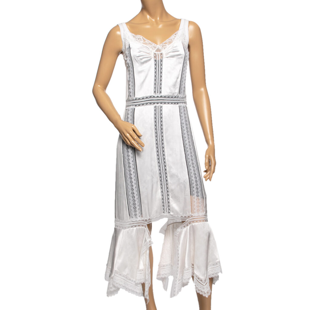 luxury-women-burberry-new-clothes-p598057-003-2 Burberry White Satin & Lace Paneled Slip Dress XS