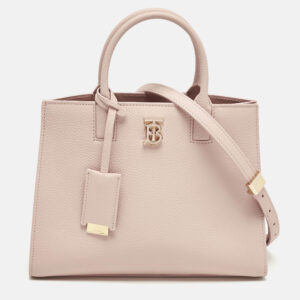Burberry Dusky Pink Leather Mini Frances Tote