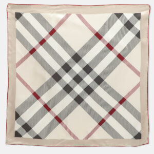 Burberry Multicolor Nova Check Print Silk Square Scarf