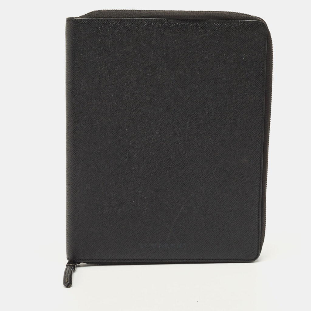 luxury-women-burberry-used-accessories-p861487-013 Burberry Black Leather Tablet Case