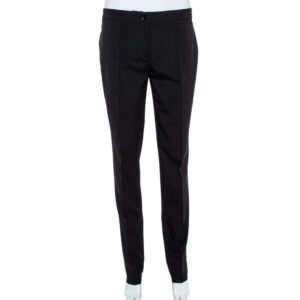 Burberry London Black Wool Blend Tailored Trousers S
