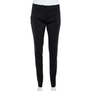 Burberry London Black Wool Blend Tailored Trousers S