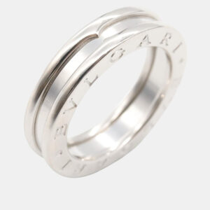 Bvlgari 18K White Gold B.Zero1 Band Ring EU 50