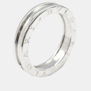 Bvlgari 18K White Gold B.Zero1 Band Ring EU 60
