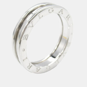 Bvlgari 18K White Gold B.Zero1 Band Ring EU 58