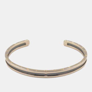 Bvlgari 18K Rose Gold and Ceramic B.Zero1 Cuff Bracelet