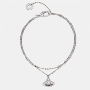 bvlgari divas' dream diamond 18k white gold charm bracelet sm