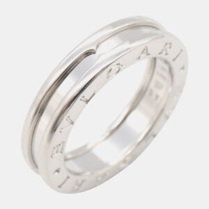 Bvlgari 18K White Gold B.Zero1 Band Ring EU 51
