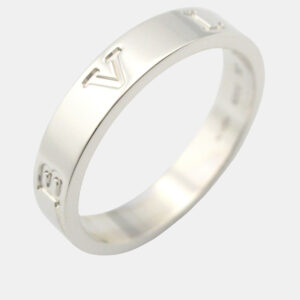 Bvlgari B.Zero1 18K White Gold Band Ring EU 54