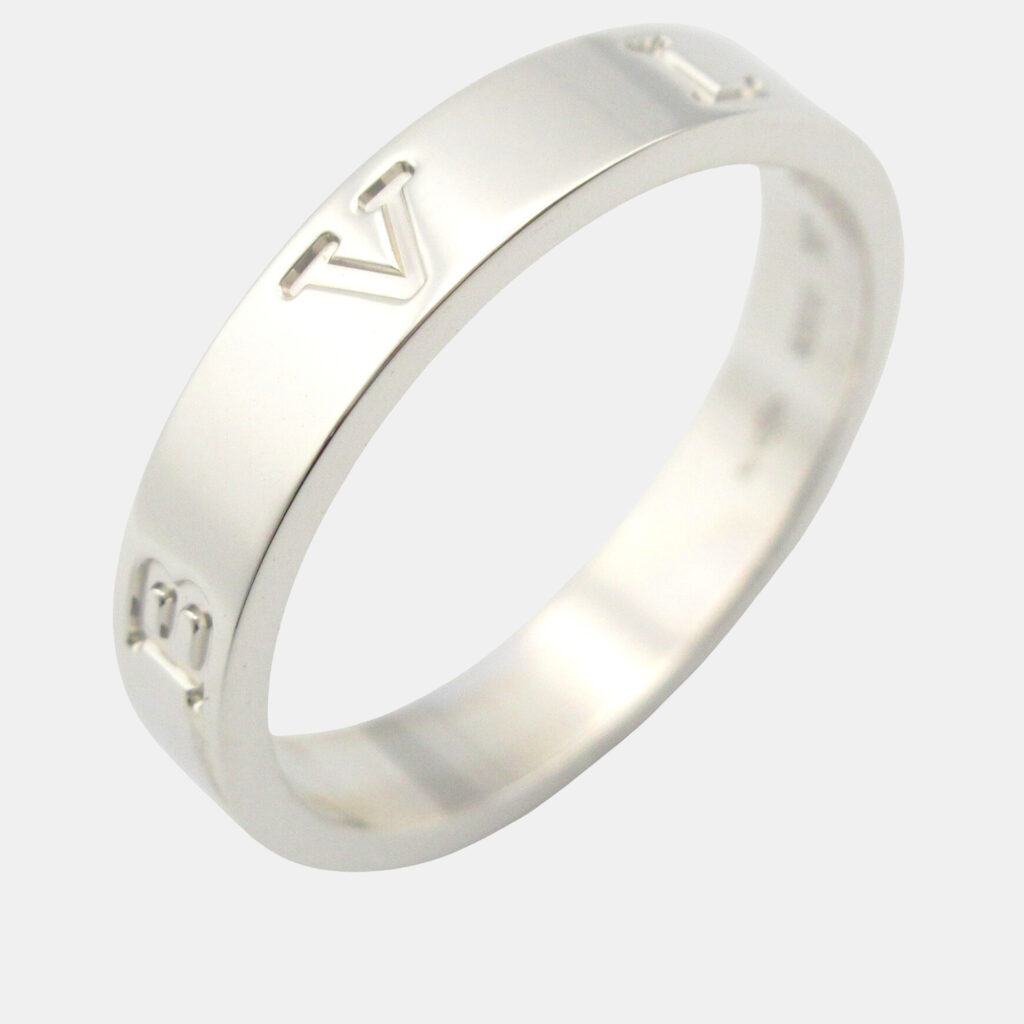 luxury-women-bvlgari-used-fine-jewelry-p1167412-008 Bvlgari B.Zero1 18K White Gold Band Ring EU 54
