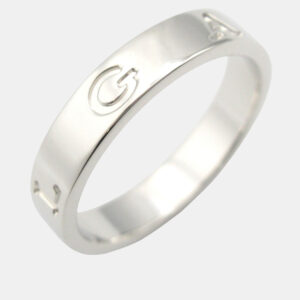 Bvlgari B.Zero1 18K White Gold Band Ring EU 51